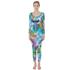 Pattern Hotdogtrap Long Sleeve Catsuit by Salman4z