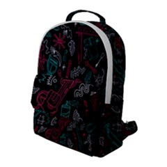 Abstract Pattern Flap Pocket Backpack (large) by Salman4z