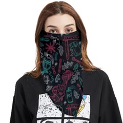 Abstract Pattern Face Covering Bandana (triangle) by Salman4z