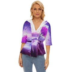 Fantasy World Lightweight Drawstring Hooded Top by Salman4z