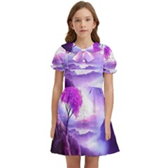 Fantasy World Kids  Bow Tie Puff Sleeve Dress by Salman4z