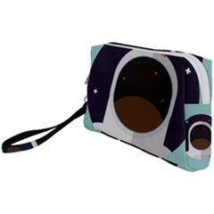 Astronaut Space Astronomy Universe Wristlet Pouch Bag (small) by Salman4z