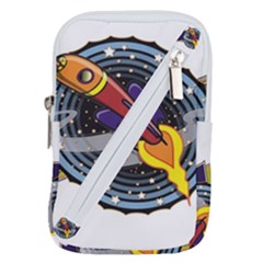 Rocket Space Clipart Illustrator Belt Pouch Bag (large) by Salman4z