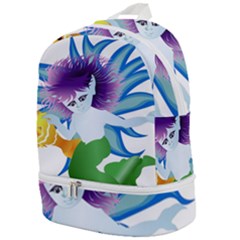 Mermaid Fantasy Undersea Merman Zip Bottom Backpack by Salman4z