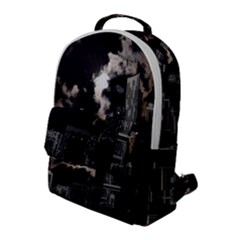 City Night Moon Skyline Skyscraper Flap Pocket Backpack (large) by Salman4z