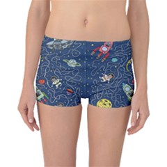Cat Cosmos Cosmonaut Rocket Boyleg Bikini Bottoms by Salman4z