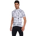 Pattern Hipster Abstract Form Geometric Line Variety Shapes Polkadots Fashion Style Seamless Men s Short Sleeve Cycling Jersey View2