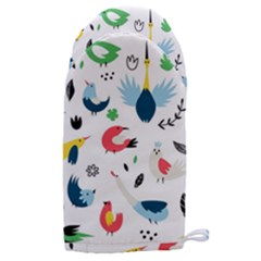 Vector Set Isolates With Cute Birds Scandinavian Style Microwave Oven Glove by Salman4z