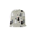 Cute Cat Seamless Pattern Drawstring Pouch (Small) View2