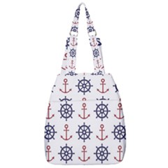 Nautical Seamless Pattern Center Zip Backpack by Salman4z