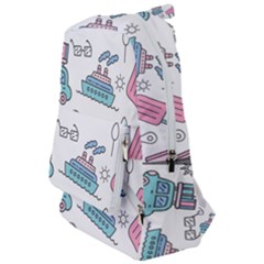 Transportation Seamless Pattern Travelers  Backpack by Salman4z