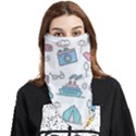 Transportation Seamless Pattern Face Covering Bandana (Triangle) View1