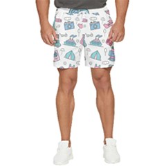 Transportation Seamless Pattern Men s Runner Shorts by Salman4z