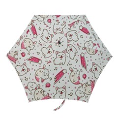 Cute Animal Seamless Pattern Kawaii Doodle Style Mini Folding Umbrellas by Salman4z