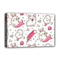 Cute Animal Seamless Pattern Kawaii Doodle Style Deluxe Canvas 18  x 12  (Stretched) View1