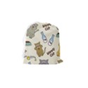 Happy-cats-pattern-background Drawstring Pouch (Small) View2