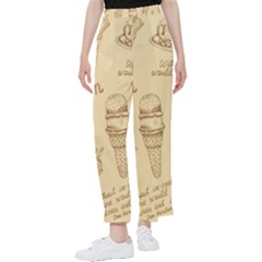 Ice-cream-vintage-pattern Women s Pants  by Salman4z