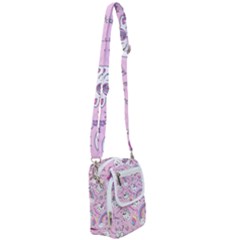 Beautiful-cute-animals-pattern-pink Shoulder Strap Belt Bag by Salman4z