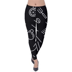 Coffee-background Velvet Leggings by Salman4z