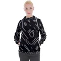 Coffee-background Women s Hooded Pullover View1