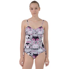 Big-set-with-cute-cartoon-animals-bear-panda-bunny-penguin-cat-fox Sweetheart Tankini Set by Salman4z
