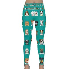 Different-type-vector-cartoon-dog-faces Lightweight Velour Classic Yoga Leggings by Salman4z