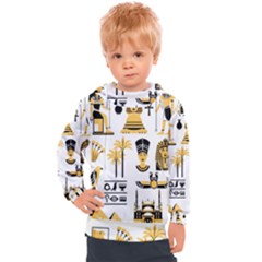 Egypt-symbols-decorative-icons-set Kids  Hooded Pullover by Salman4z