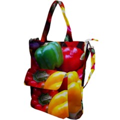Colorful Capsicum Shoulder Tote Bag by Sparkle