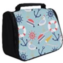 Nautical-marine-symbols-seamless-pattern Full Print Travel Pouch (Big) View2