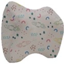 Spaceship Pattern Star Velour Head Support Cushion View3
