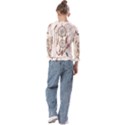 Coloured-dreamcatcher-background Kids  Cuff Sleeve Top View2