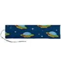 Seamless-pattern-ufo-with-star-space-galaxy-background Roll Up Canvas Pencil Holder (L) View1