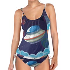 Ufo-alien-spaceship-galaxy Tankini Set by Salman4z