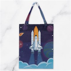 Spaceship-milkyway-galaxy Classic Tote Bag by Salman4z