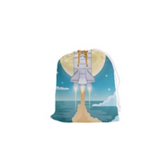 Space-exploration-illustration Drawstring Pouch (xs) by Salman4z