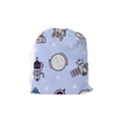 Seamless-pattern-with-space-theme Drawstring Pouch (Medium) View2