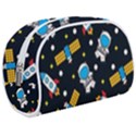 Seamless-adventure-space-vector-pattern-background Make Up Case (Medium) View1