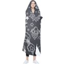 Vector-flat-space-design-background-with-text Wearable Blanket View1