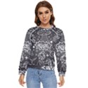 Vector-flat-space-design-background-with-text Women s Long Sleeve Raglan Tee View1