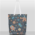 Space-seamless-pattern Full Print Rope Handle Tote (Small) View1
