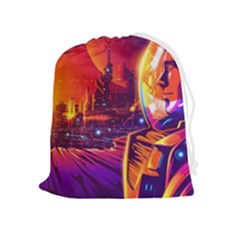 Far-future-human-colonization Drawstring Pouch (xl) by Salman4z