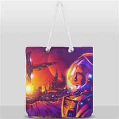 Far-future-human-colonization Full Print Rope Handle Tote (large) by Salman4z
