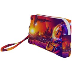 Far-future-human-colonization Wristlet Pouch Bag (small) by Salman4z
