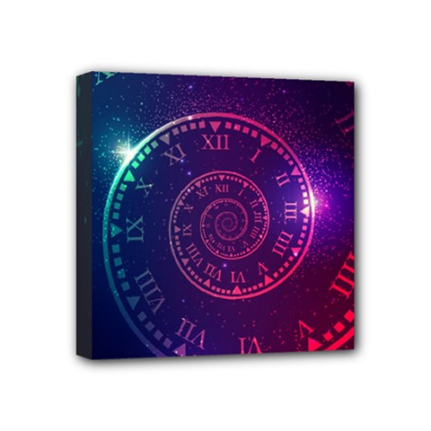 Time-machine Mini Canvas 4  X 4  (stretched) by Salman4z