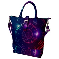 Time-machine Buckle Top Tote Bag by Salman4z