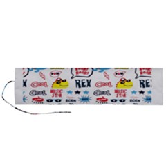Monster-cool-seamless-pattern Roll Up Canvas Pencil Holder (l) by Salman4z