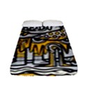 Crazy-abstract-doodle-social-doodle-drawing-style Fitted Sheet (Full/ Double Size) View1
