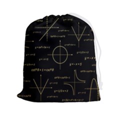 Abstract-math Pattern Drawstring Pouch (2xl) by Salman4z