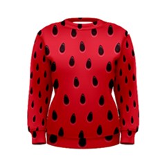 Seamless-watermelon-surface-texture Women s Sweatshirt by Salman4z