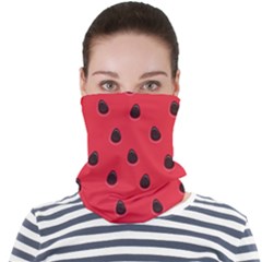 Seamless-watermelon-surface-texture Face Seamless Bandana (adult) by Salman4z